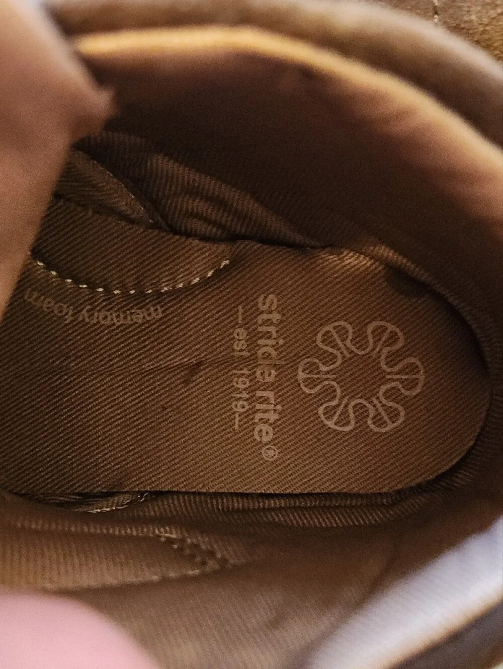 Stride Rite Brown Suede Toddler Ankle Boots with Buckle